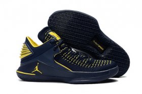Wholesale Cheap Air Jordan 32 XXXI Low Shoes Deep Blue/Yellow