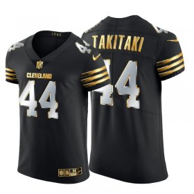 Wholesale Cheap Cleveland Browns #44 Sione Takitaki Men\'s Nike Black Edition Vapor Untouchable Elite NFL Jersey