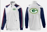 Wholesale Cheap NFL Green Bay Packers Team Logo Jacket White_2