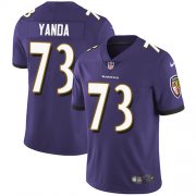 Wholesale Cheap Nike Ravens #73 Marshal Yanda Purple Team Color Men's Stitched NFL Vapor Untouchable Limited Jersey