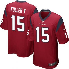Wholesale Cheap Nike Texans #15 Will Fuller V Red Alternate Youth Stitched NFL Elite Jersey