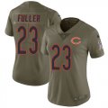 Wholesale Cheap Nike Bears #23 Kyle Fuller Olive Women's Stitched NFL Limited 2017 Salute to Service Jersey