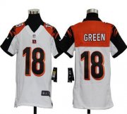 Wholesale Cheap Nike Bengals #18 A.J. Green White Youth Stitched NFL Elite Jersey