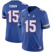 Wholesale Cheap Florida Gators 15 Tim Tebow Blue College Football Jersey