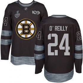 Wholesale Cheap Adidas Bruins #24 Terry O\'Reilly Black 1917-2017 100th Anniversary Stanley Cup Final Bound Stitched NHL Jersey