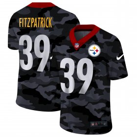 Cheap Pittsburgh Steelers #39 Minkah Fitzpatrick Men\'s Nike 2020 Black CAMO Vapor Untouchable Limited Stitched NFL Jersey