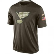 Wholesale Cheap Men's St. Louis Blues Salute To Service Nike Dri-FIT T-Shirt