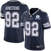 Wholesale Cheap Nike Cowboys #92 Dorance Armstrong Navy Blue Team Color Men's Stitched With Established In 1960 Patch NFL Vapor Untouchable Limited Jersey