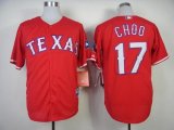 Wholesale Cheap Rangers #17 Shin-Soo Choo Red Cool Base Stitched MLB Jersey