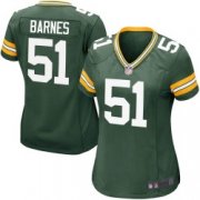 Wholesale Cheap Women's Green Bay Packers #51 Krys Barnes Game Green Team Color Jersey