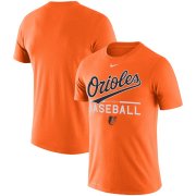 Wholesale Cheap Baltimore Orioles Nike Practice Performance T-Shirt Orange