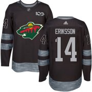 Wholesale Cheap Adidas Wild #14 Joel Eriksson Ek Black 1917-2017 100th Anniversary Stitched NHL Jersey