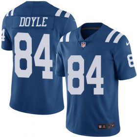 Wholesale Cheap Nike Colts #84 Jack Doyle Royal Blue Men\'s Stitched NFL Limited Rush Jersey
