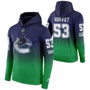 Wholesale Cheap Vancouver Canucks #53 Bo Horvat Adidas Reverse Retro Pullover Hoodie Green