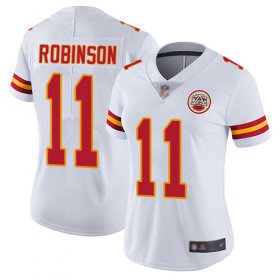 Wholesale Cheap Nike Chiefs #11 Demarcus Robinson White Women\'s Stitched NFL Vapor Untouchable Limited Jersey