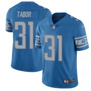 Wholesale Cheap Nike Lions #31 Teez Tabor Blue Team Color Men's Stitched NFL Vapor Untouchable Limited Jersey