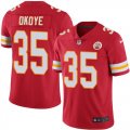 Wholesale Cheap Nike Chiefs #35 Christian Okoye Red Team Color Men's Stitched NFL Vapor Untouchable Limited Jersey
