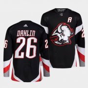 Wholesale Cheap Men's Buffalo Sabres #26 Rasmus Dahlin Black 2022-23 Stitched Jersey