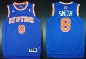 Wholesale Cheap New York Knicks #8 J.R. Smith Revolution 30 Swingman 2013 Blue Jersey