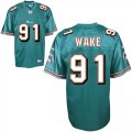 Wholesale Cheap Dolphins #91 Cameron Wake Green Stitched NFL Jersey