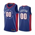 Wholesale Cheap Men's Nike Pistons Personalized Blue NBA Swingman 2020-21 City Edition Jersey