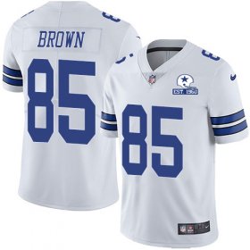 Wholesale Cheap Nike Cowboys #85 Noah Brown White Men\'s Stitched With Established In 1960 Patch NFL Vapor Untouchable Limited Jersey