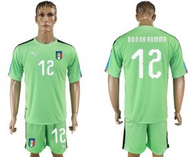 Wholesale Cheap Italy #12 Donna Rumma Green Goalkeeper Soccer Country Jersey