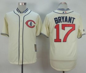Wholesale Cheap Cubs #17 Kris Bryant Cream 1929 Turn Back The Clock Stitched MLB Jersey