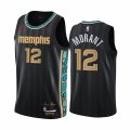 Wholesale Cheap Nike Grizzlies #12 Ja Morant Black NBA Swingman 2020-21 City Edition Jersey