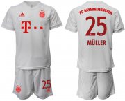 Wholesale Cheap Men 2020-2021 club Bayern Munchen away 25 white goalkeeper Soccer Jerseys