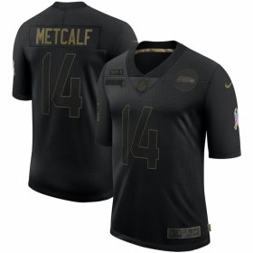 Cheap Seattle Seahawks #14 DK Metcalf Nike 2020 Salute To Service Limited Jersey Black