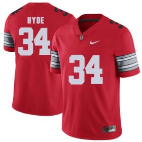 Wholesale Cheap Ohio State Buckeyes 34 Carlos Hyde Red 2018 Spring Game College Football Limited Jersey