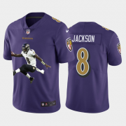 Cheap Baltimore Ravens #8 Lamar Jackson Nike Team Hero 4 Vapor Limited NFL Jersey Purple