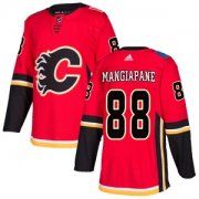 Wholesale Cheap Men's Calgary Flames #88 Andrew Mangiapane Adidas Authentic Home Red Jersey