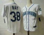 Wholesale Cheap Men's Seattle Mariners #38 Robbie Ray White Stitched MLB Flex Base Nike Jersey