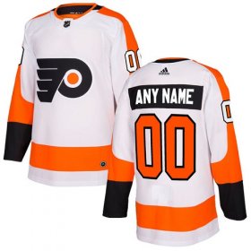 Wholesale Cheap Men\'s Adidas Flyers Personalized Authentic White Road NHL Jersey