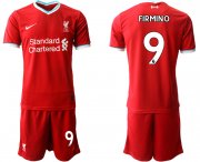 Wholesale Cheap Men 2020-2021 club Liverpool home 9 red Soccer Jerseys