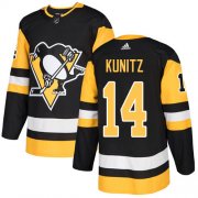 Wholesale Cheap Adidas Penguins #14 Chris Kunitz Black Home Authentic Stitched NHL Jersey