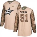 Wholesale Cheap Adidas Stars #91 Tyler Seguin Camo Authentic 2017 Veterans Day Stitched NHL Jersey