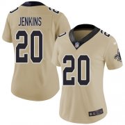 Wholesale Cheap Nike Saints #20 Janoris Jenkins Gold Women's Stitched NFL Limited Inverted Legend Jersey