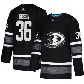 Wholesale Cheap Adidas Ducks #36 John Gibson Black Authentic 2019 All-Star Youth Stitched NHL Jersey