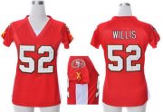 Wholesale Cheap Nike 49ers #52 Patrick Willis Red Team Color Draft Him Name & Number Top Women's Stitched NFL Elite Jersey