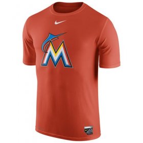Wholesale Cheap Miami Marlins Nike Authentic Collection Legend Logo 1.5 Performance T-Shirt Orange