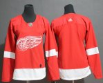 Wholesale Cheap Adidas Red Wings Blank Red Home Authentic Women's Stitched NHL Jersey
