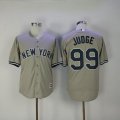 Wholesale Cheap Yankees #99 Aaron Judge Grey New Cool Base Stitched MLB Jersey