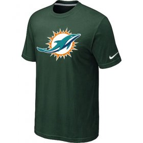 Wholesale Cheap Nike Miami Dolphins Sideline Legend Authentic Logo Dri-FIT NFL T-Shirt Dark Green