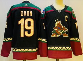Wholesale Cheap Men\'s Arizona Coyotes #19 Shane Doan Black Stitched Jersey