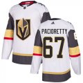Wholesale Cheap Adidas Golden Knights #67 Max Pacioretty White Road Authentic Stitched NHL Jersey