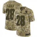 Wholesale Cheap Nike Rams #28 Marshall Faulk Camo Men's Stitched NFL Limited 2018 Salute To Service Jersey