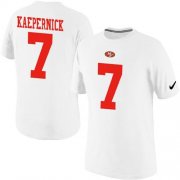 Wholesale Cheap Nike San Francisco 49ers #7 Kaepernick Pride Name & Number NFL T-Shirt White